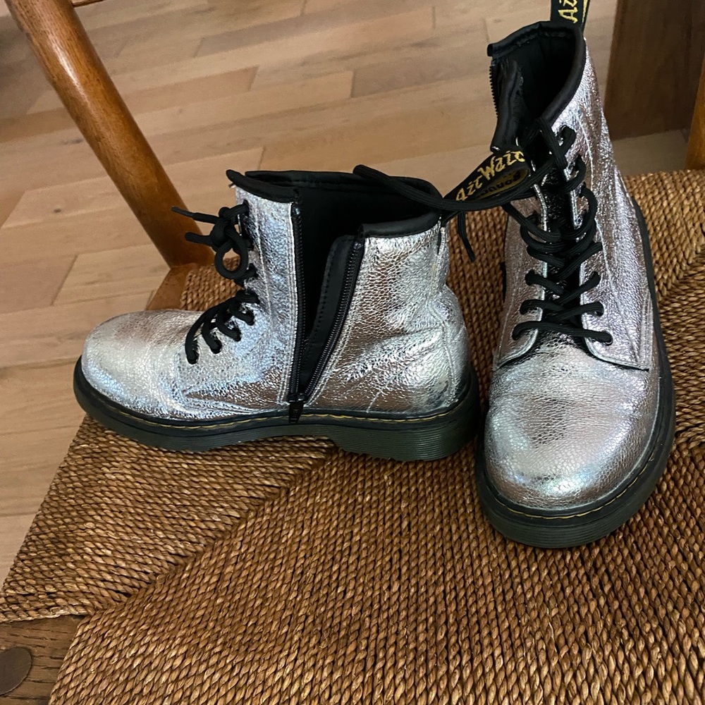 Kids Sparkle Leather Docs. Perfect Condition